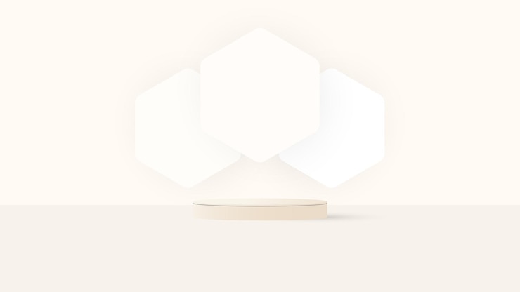Vector abstract 3d white and yellow steps cylinder pedestal podium with pastel yellow minimal wall scene