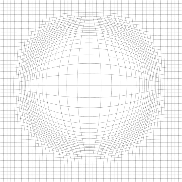 추상적인 3d 와이어 프레임 그리드에 있는 원형 파동 미래의 디자인 요소 터 일러스트레이션