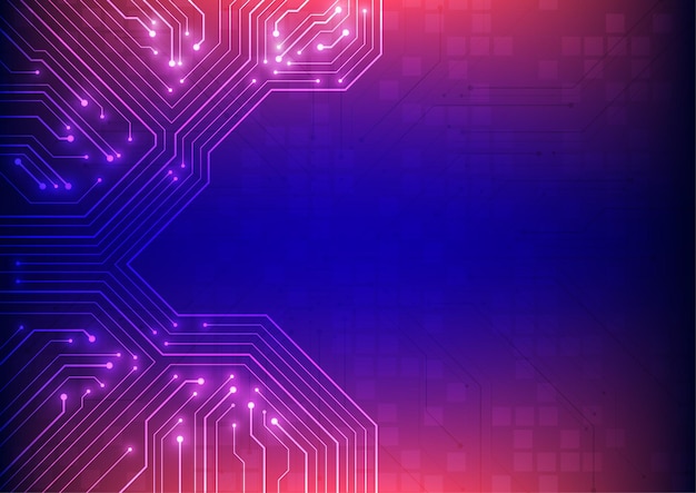 Abstract achtergrond met technologie circuitboard textuur Elektronisch moederbord