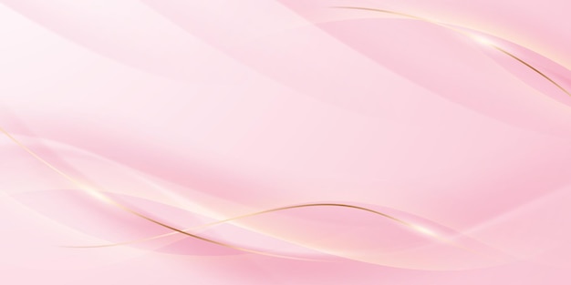 Abstract achtergrondontwerp modern roze en gouden geometrisch elementontwerp