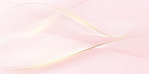 Abstract achtergrondontwerp modern roze en gouden geometrisch elementontwerp