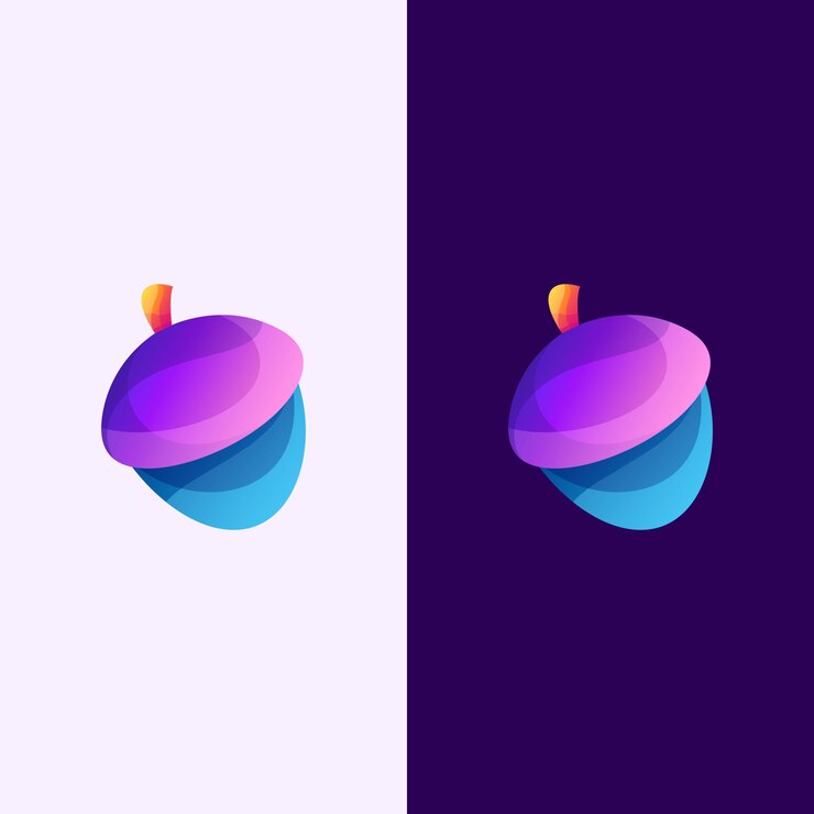 Vector abstract acorn illustration