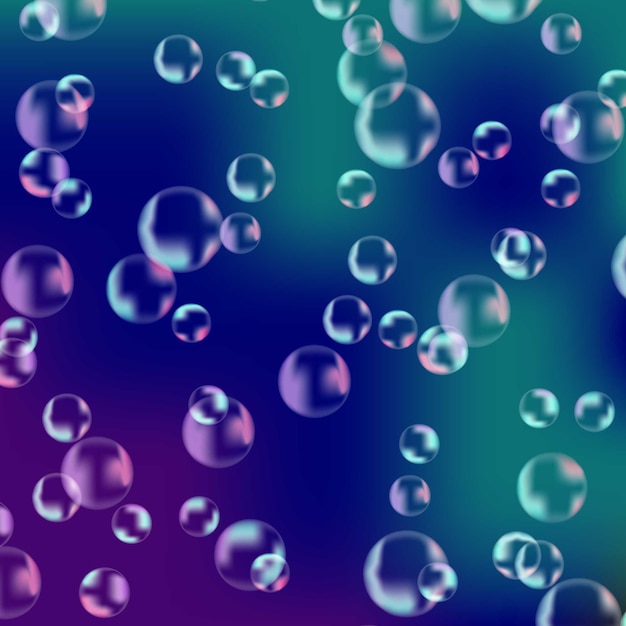 Vector abstract air bubble background