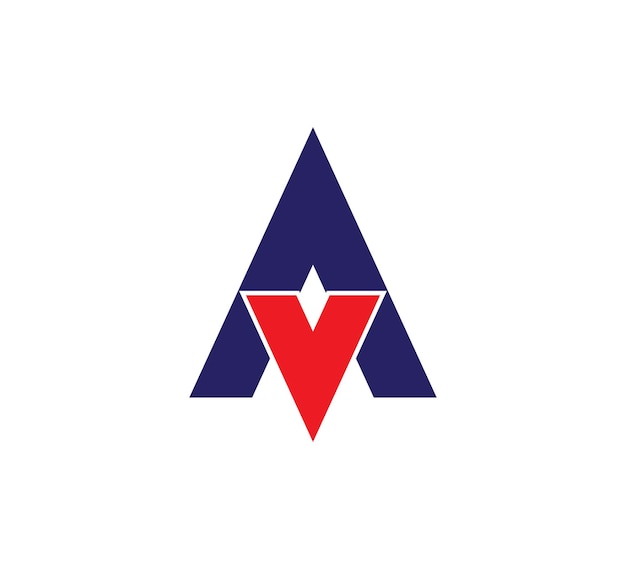 Vector abstract alphabet logo template