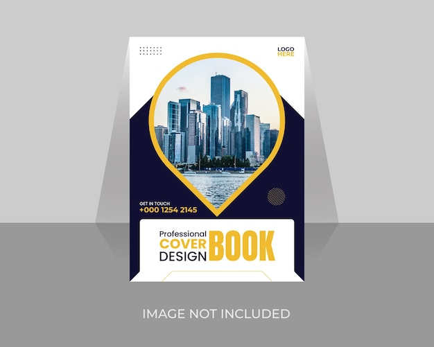 ベクトル 概要 年次報告書と小冊子またはビジネスブックの表紙デザインのテンプレート