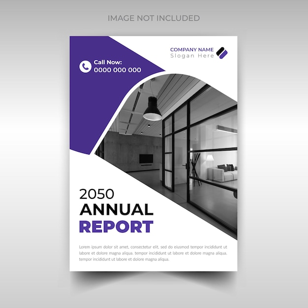 Abstract annual report book cover business template