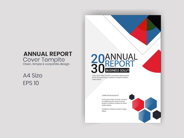 Abstract annual report business professional book brochure flyer clean design