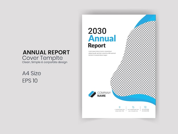 Vector abstract annual report business professional book brochure flyer clean design