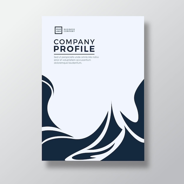 Vector abstract annual report template