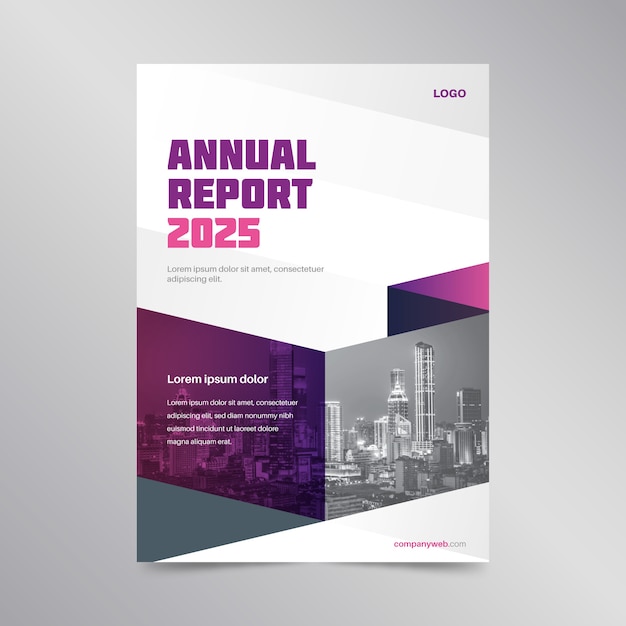 Abstract annual report template