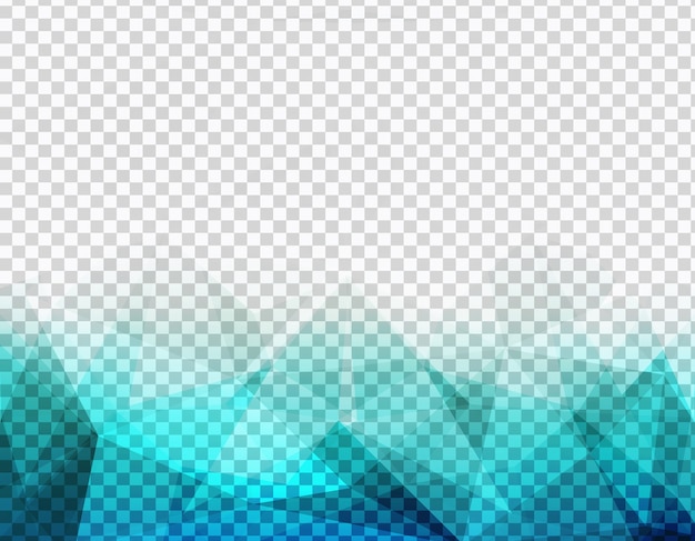 Vector abstract aqua blue low poly background