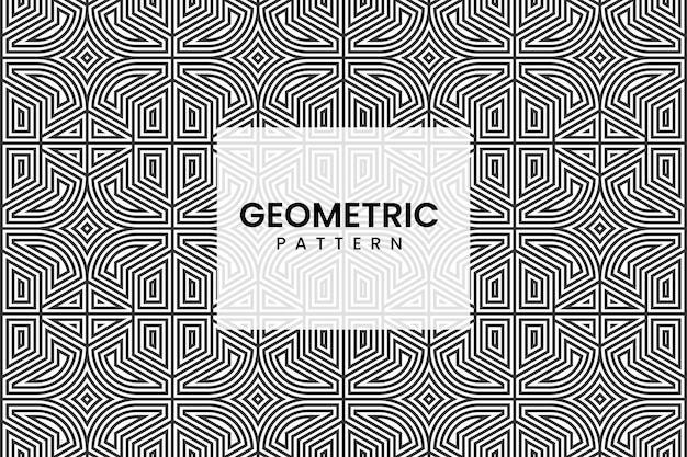 Modello di linee geometriche arabe astratte