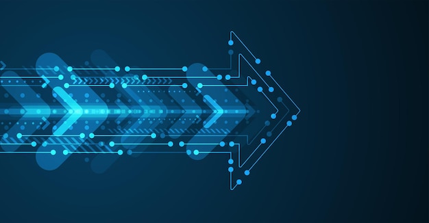 ベクトル 抽象的な矢印の方向。技術背景