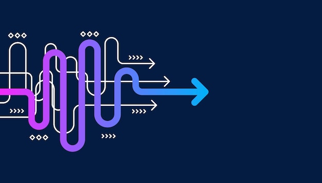 抽象的な矢印の方向 技術の背景