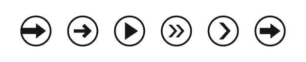 フラット スタイルの web 背景デザイン黒分離アイコンのラウンドの抽象的な矢印