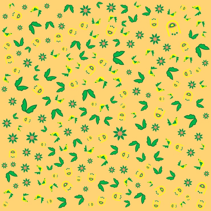 Vector abstract art background vector minimal style wallpaper line art flower and botanical leaves
