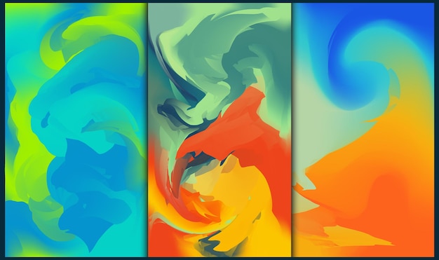 Abstract art backgrounds Free Vector