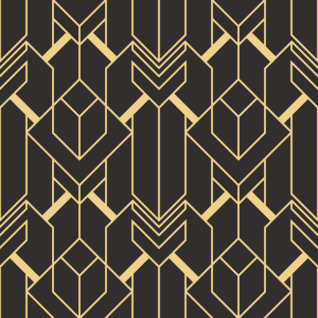 추상 아트 데코 원활한 현대 타일 패턴