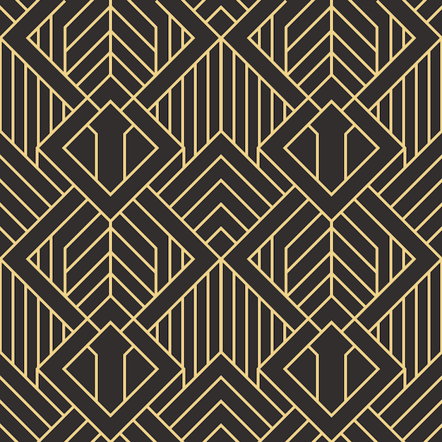 Abstract art deco seamless modern tiles pattern