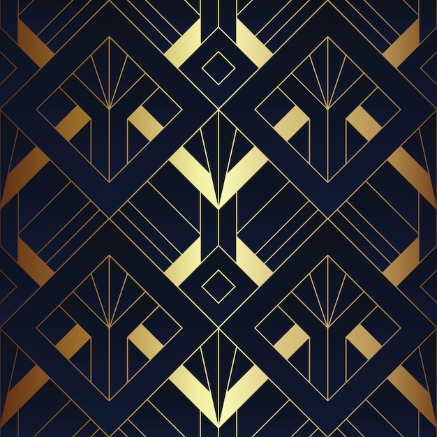 Abstract art deco seamless pattern