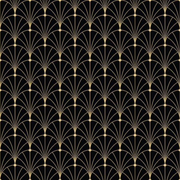 Abstract art deco vintage seamless pattern