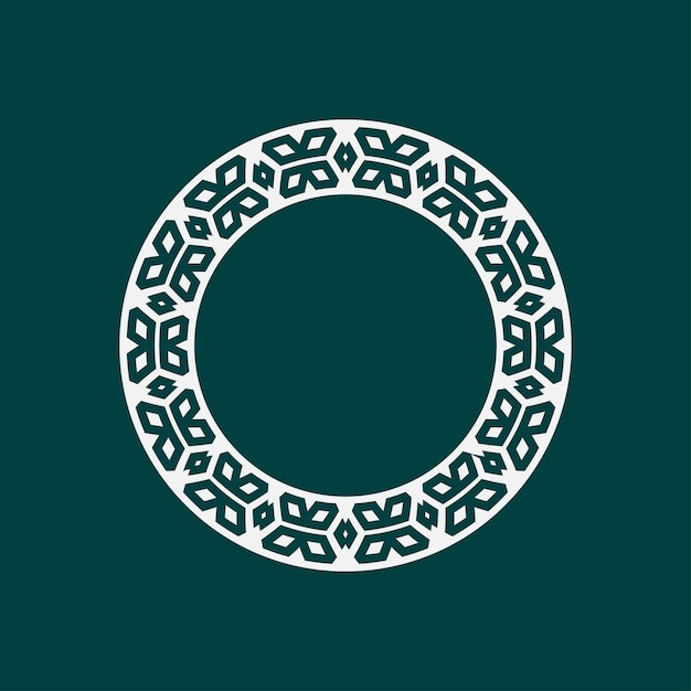 abstract art decorative circle ornamental pattern frame