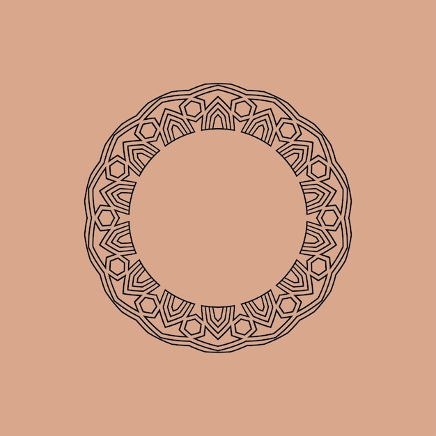 abstract art decorative circle ornamental pattern frame