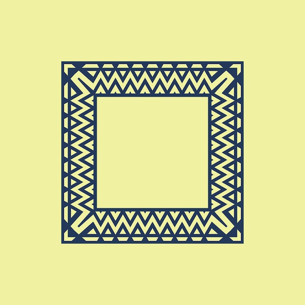 abstract art decorative square ornamental pattern frame