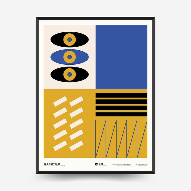 Abstract art posters for an art exhibition