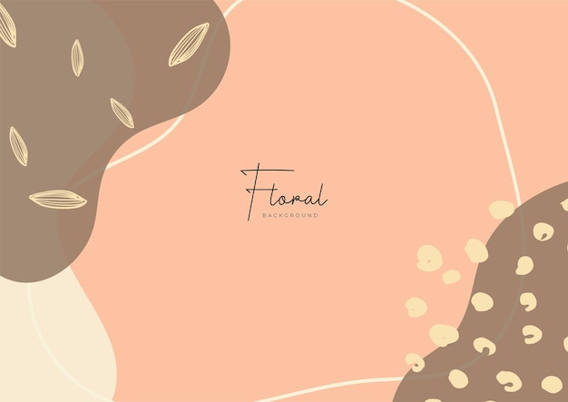 Abstract art templates with floral and geometric elements. Organic background. Suit for social media posts, mobile apps, banners design and web, internet ads. Vector fashion backgrounds