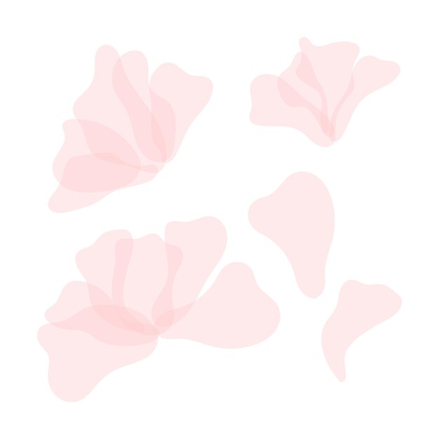 Abstract art vector Flowers in a minimalist style