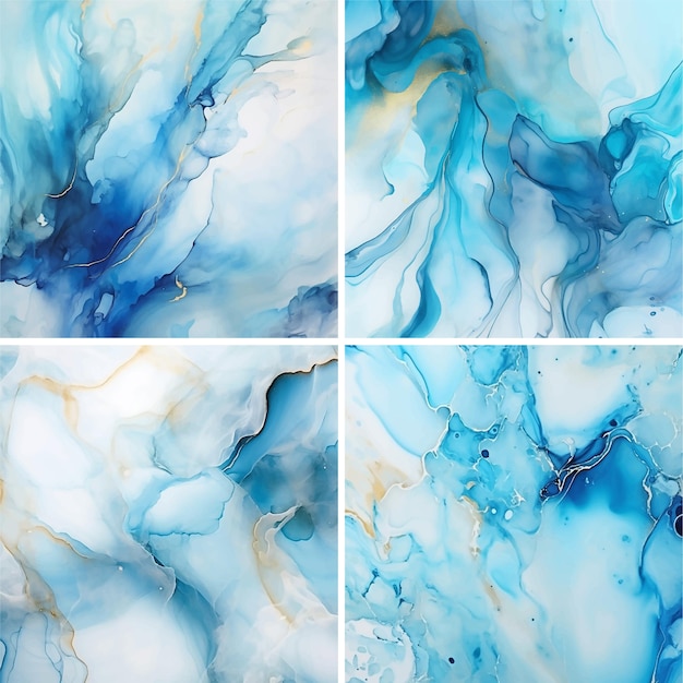 抽象的なアート 水質のパターン 大理石のインクの背景 水彩のデザイン 波の絵画 モダン