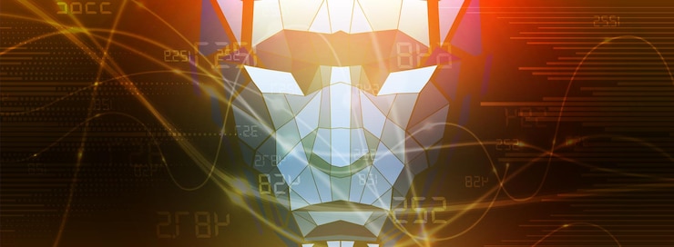 Vector abstract artificial intelligence cloud computing machine learning technology web background virtual concept futuristic background