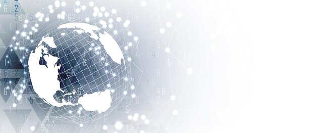 概要 人工知能 テクノロジー ウェブ背景 仮想コンセプト