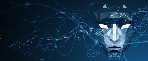 abstract artificial intelligence technology web background virtual concept