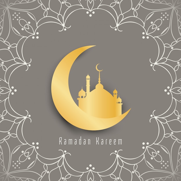 Fondo religioso artistico astratto di ramadan kareem