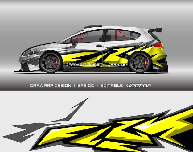 abstract autowrapontwerp modern racen achtergrondontwerp voor voertuigwrap raceautorally enz