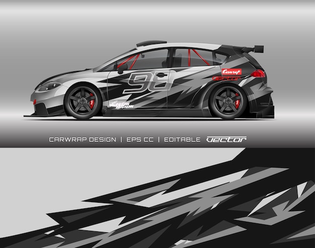 abstract autowrapontwerp modern racen achtergrondontwerp voor voertuigwrap raceautorally enz