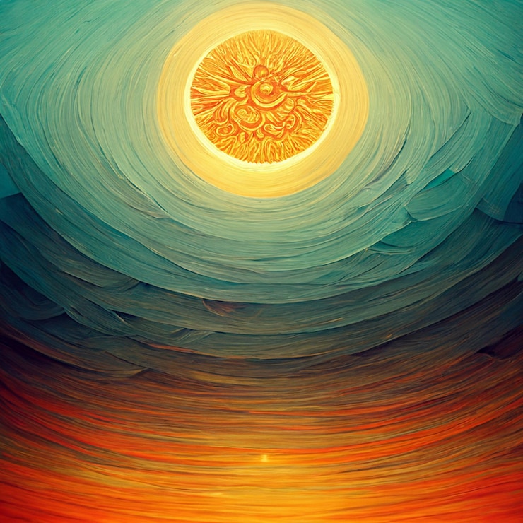 वेक्टर abstract autumn background, nature season illustration wallpaper art style.