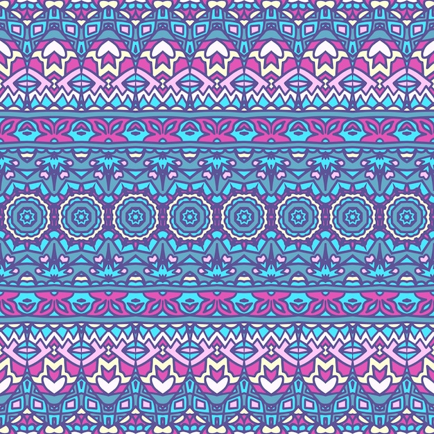 Abstract aztec style seamless pattern geometric festive colorful grunge ethnic tribal surface design