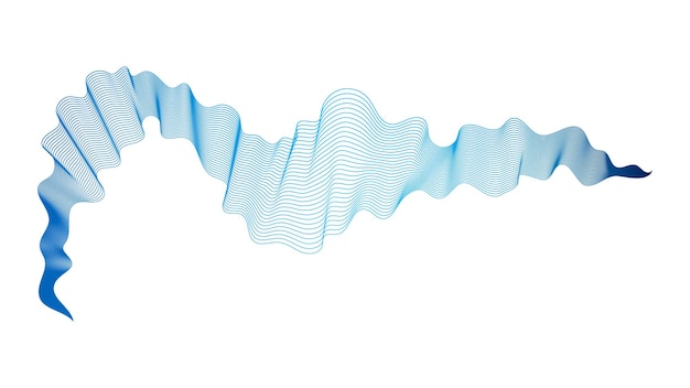 Sfondo astratto con linee sfumate d'onda