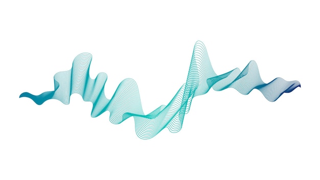 ベクトル 波のグラデーション線で抽象的な背景