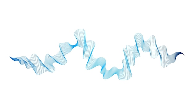 Sfondo astratto con linee sfumate d'onda