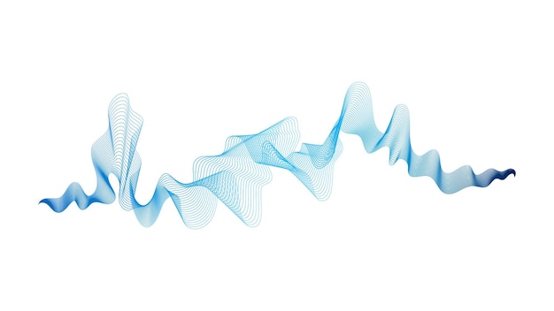 Vettore sfondo astratto con linee sfumate d'onda
