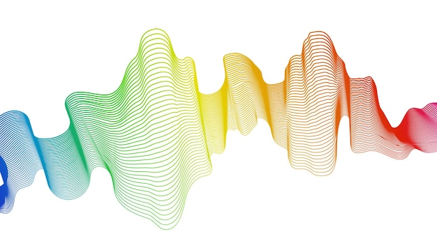 Абстрактный фон с линиями волнового градиента