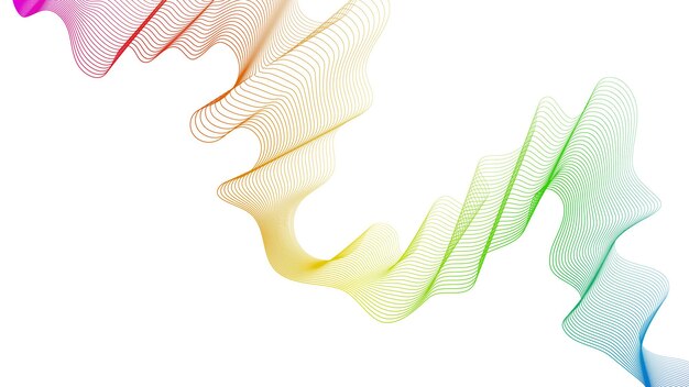 Vector abstract backdrop with wave gradient lines