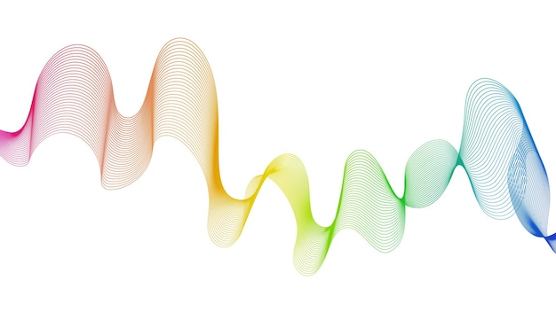 abstract backdrop with wave gradient lines