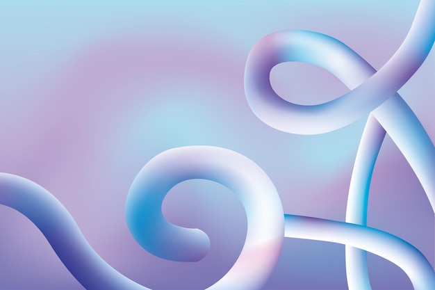 Abstract background 3d shapes gradient