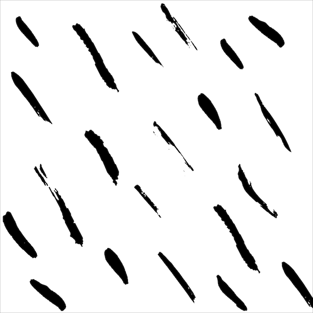 Абстрактный фон абстрактная черная кисть на белом фоне векторный шаблон для дизайна