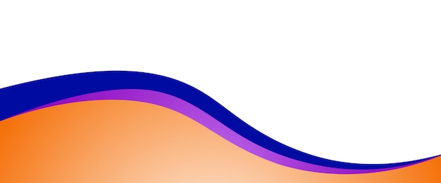 Vettore sfondo astratto banner onda vuoto vuoto onde ondulate flusso bianco colori colorato blu